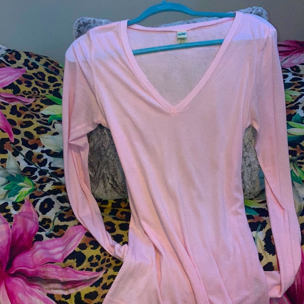 Y2k pink long sleeve shirt🎀🧸